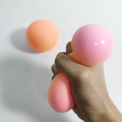 6Cm/6.5Cm Stress Ballen Kleur Veranderende Scheurbestendig Niet Giftig Bpa Gratis Soft Stretchy speelgoed Anti Stress Bal Voor Kinderen Volwassen: Orange 6.0cm