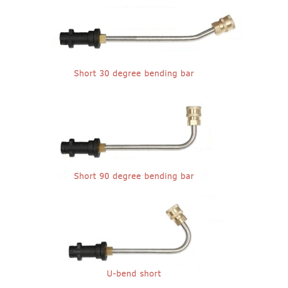 Stainless Steel 1/4 Quick Connect Wand Lance Spray Gun Extension for Karcher K2-K7 4000psi High Pressure Washer