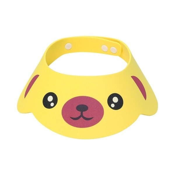 Keps baby badmössa duschmössa badvisir barn bad bad tvätta hår sköld hatt mössa skydda ögonen hår baby badtillbehör: Gul