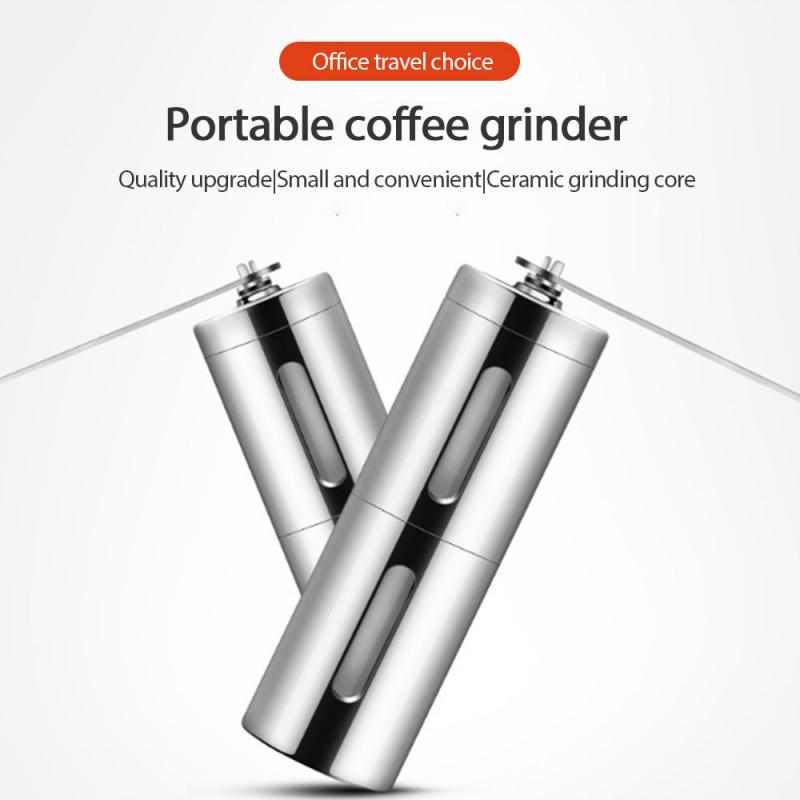 Kaffekvarn elektrisk rostfritt stål handmanual handgjorda kaffebönor burr kvarnar kvarn kök verktyg kvarnar fyra färg