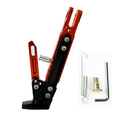 CNC Upgrade Foot Support for KUGOO G-Booster G2 Pro Electric Scooter Kick Stand Parking Bracket Adjustable Kickstand Parts: Orange
