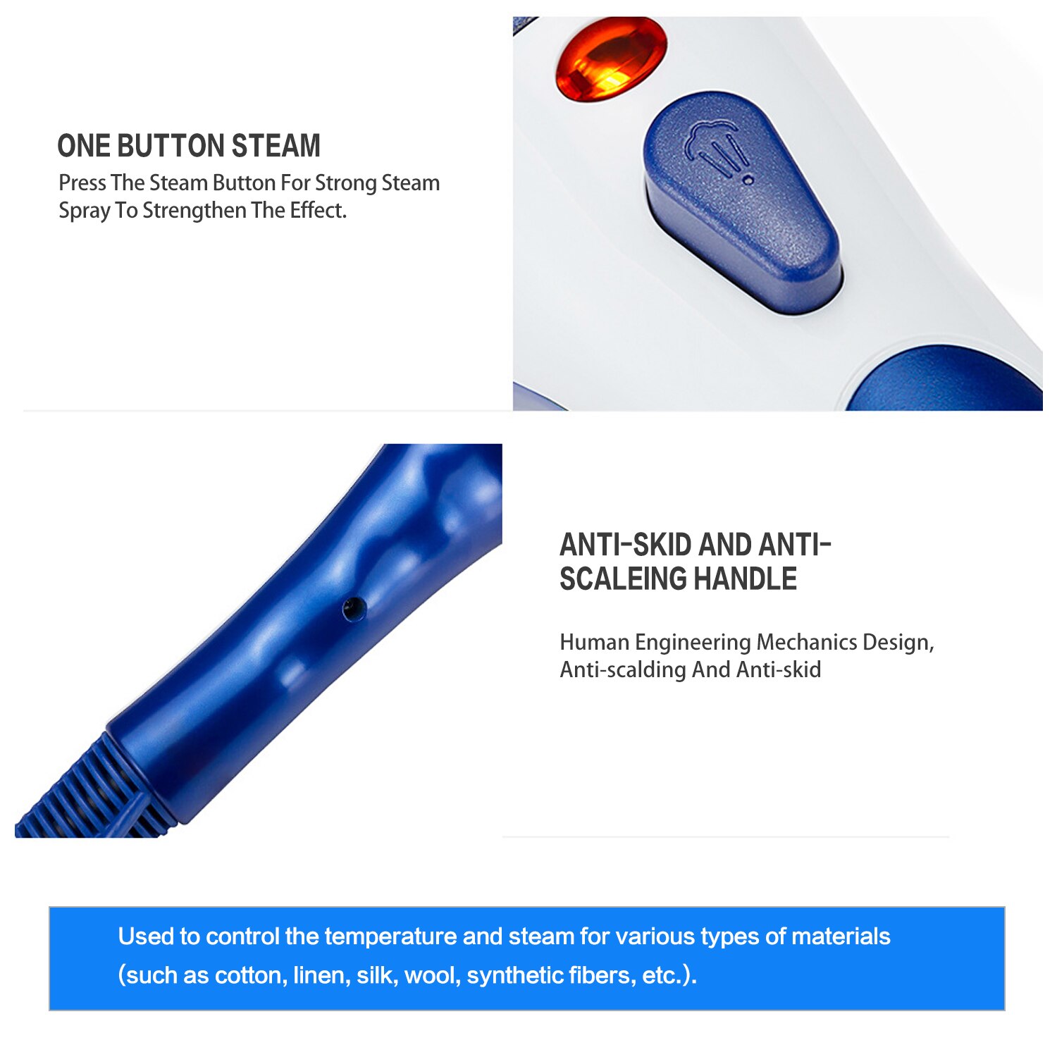 Machine de repassage à vapeur électrique pour vêtements, nettoyeur de tissus