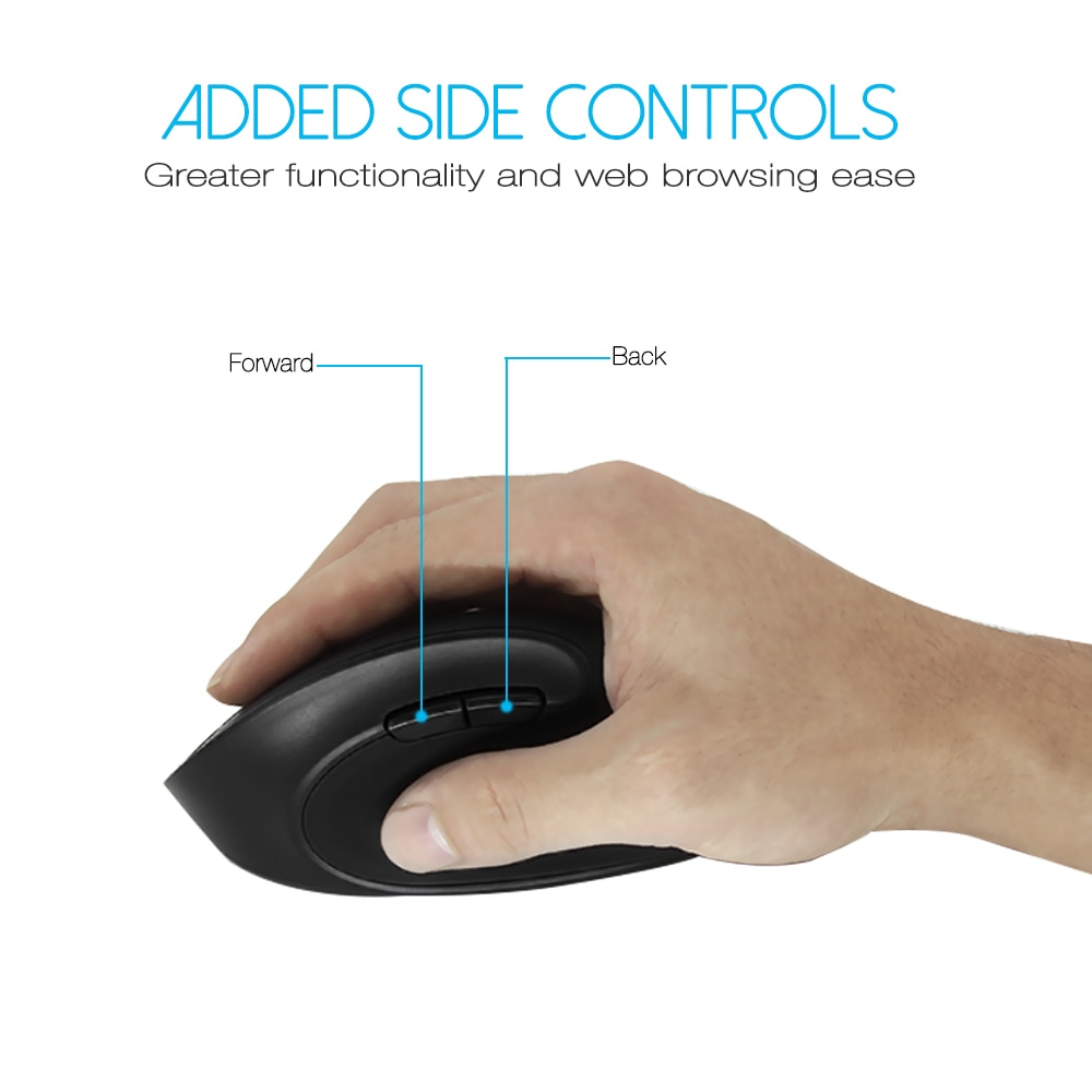 Delux M618SE Wireless Mouse Vertical Ergonomic Mause USB 6D 1600 DPI Computer Gaming Mice With Mause Pad For PC Laptop Desktop