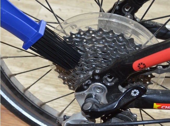 En plein air en plastique cyclisme moto vélo chaîne propre brosse engrenage brosse nettoyant vélo moteur épurateur Bisiklet outils d'entretien