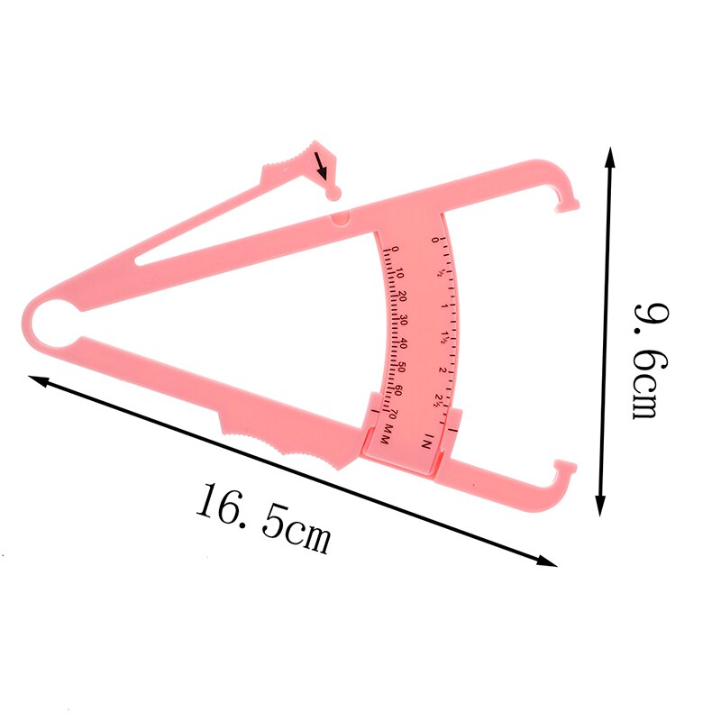 Body Fat Caliper Body Fat Tester Skinfold Measurement Tape with Measurement Chart Outdoor Fitness Equipment