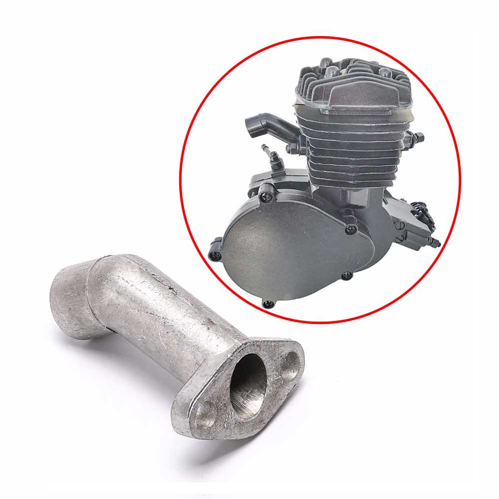 Inlet Pipe Intake Manifold Carburetor Short Offset Exhaust For 43cc 47cc 49cc 66cc 80cc 2 Stroke Motorized Bicycle Bike