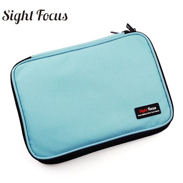 Boîte de montre à 18 fentes, boîtier de montre support de montre pour bracelet Apple mallette de rangement, boîtier de montre bracelet de montre, Double couche: cyan-blue