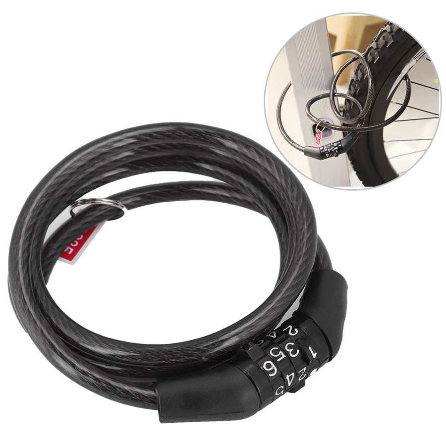 Cerradura Inteligente Anti-Diefstal Mountainbike Fiets Kettingslot Kabel Stalen Lock Veiligheid Vaste Wachtwoord Smart Lock