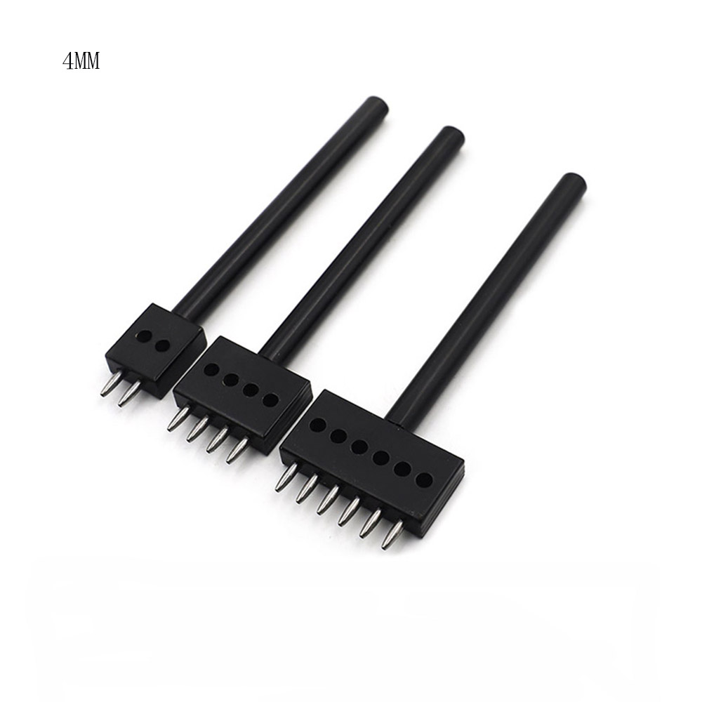 4 5 6 8mm Spacing leather hole punches DIY Hand Perforated Round Stitching Punch Tools Hole Cut Leather Punching Tool 2/4/6/Hole