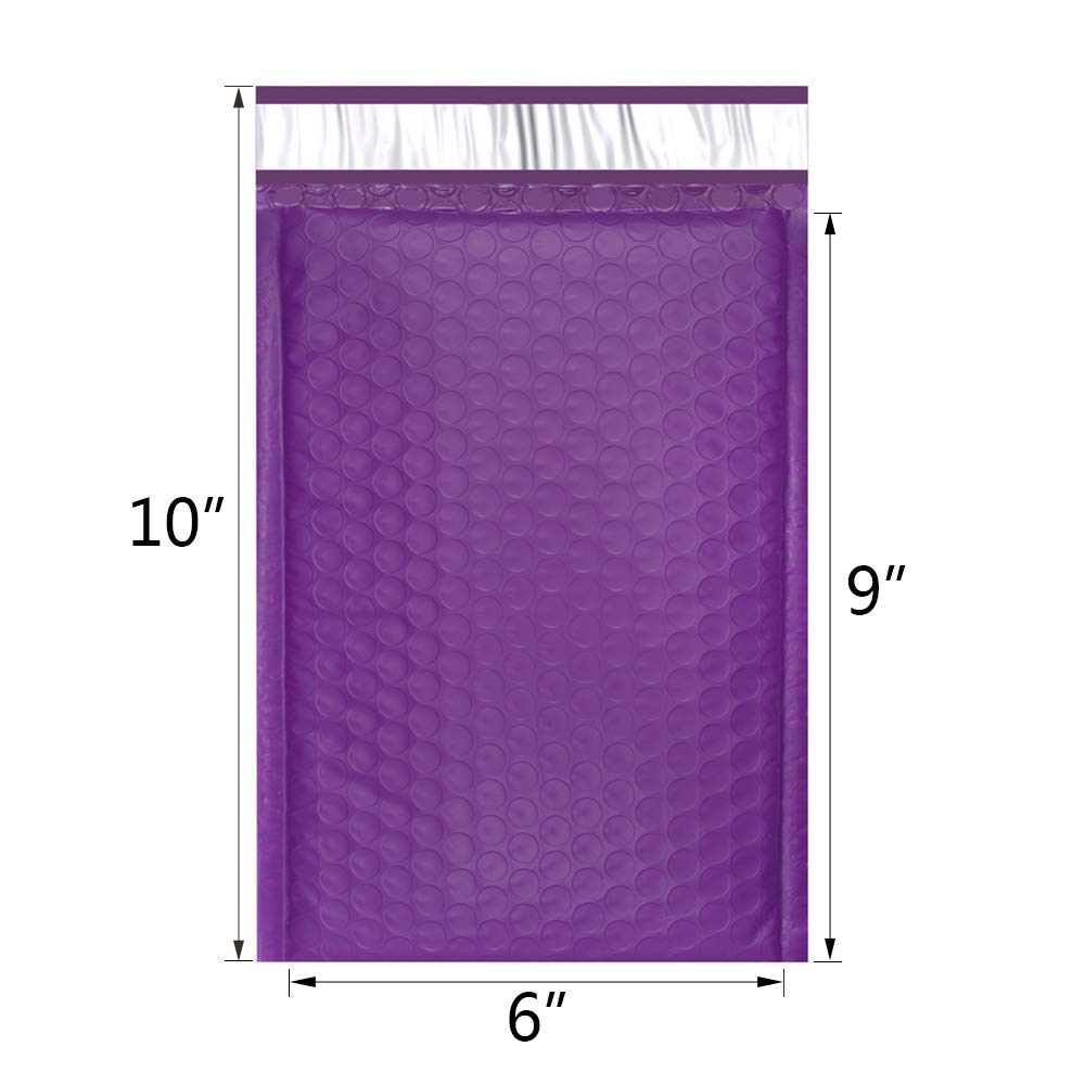 10 stk  #0 6 x 10 tommer lilla poly boble mailer polstrede konvolutter 175 x 230mm selvforseglet postpose boble konvolut emballage konvolutter