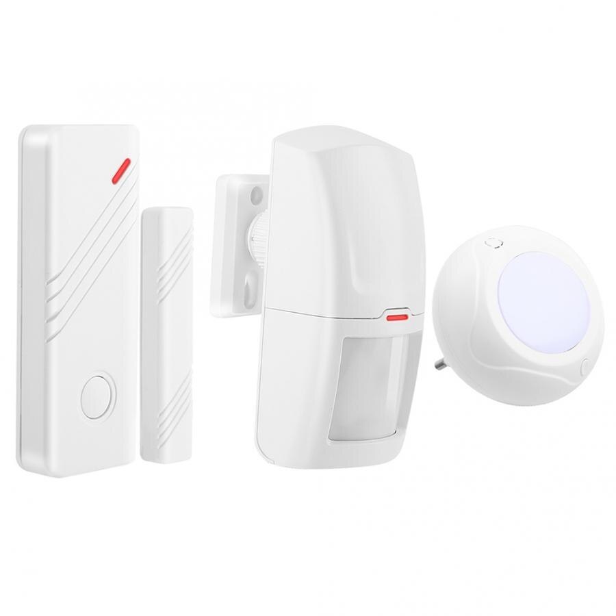 Wireless Security Alarm 1 Sound Light Siren 1 Infrared Sensor 1 Magnetic Sensor (JD11+03D+03B)