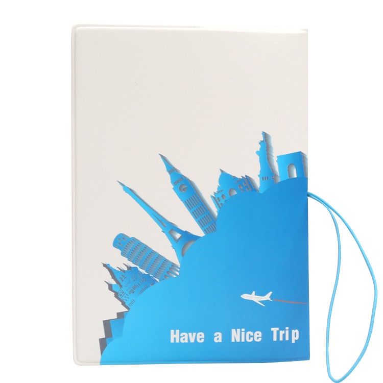 Have A Nice Trip Passport Holders Men/women Travel Passport Cover Bag Pvc Leather 3D Cover On The Passport For Travel