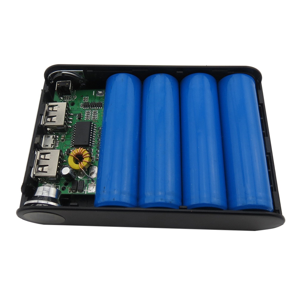 LED5V 12000mah Dual USB Energie Bank 18650 Batterie Ladegerät fallen DIY Kasten Für Telefon DIY Energie Bank