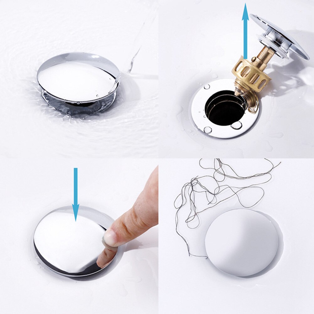 Wastafel Met Zeef Haar Catcher Thuis Voor Badkamer Anti Verstopping Roestvrij Gootsteen Accessoires Keuken Stopper Overflow