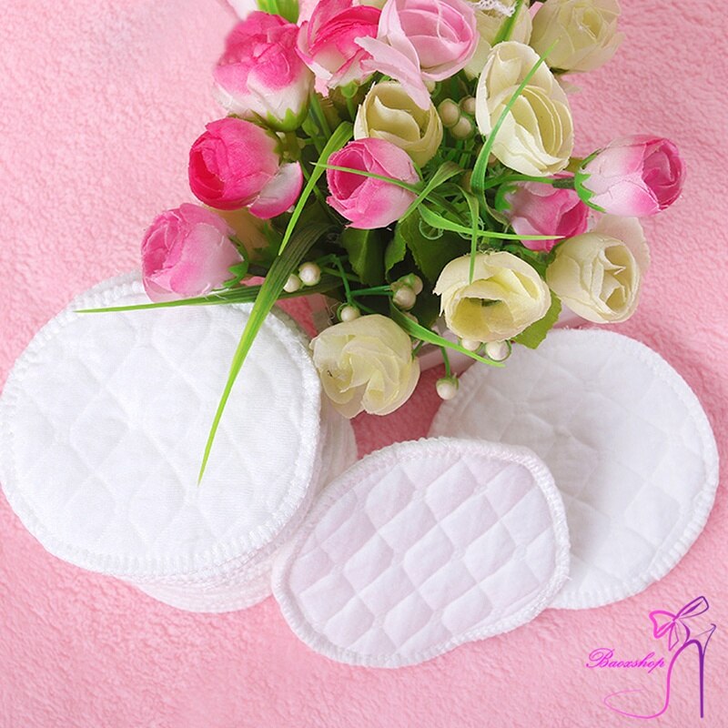 12 Pcs Reusable Breast Feeding Nursing Breast Pads Washable Soft Absorbent Baby Supplies M09