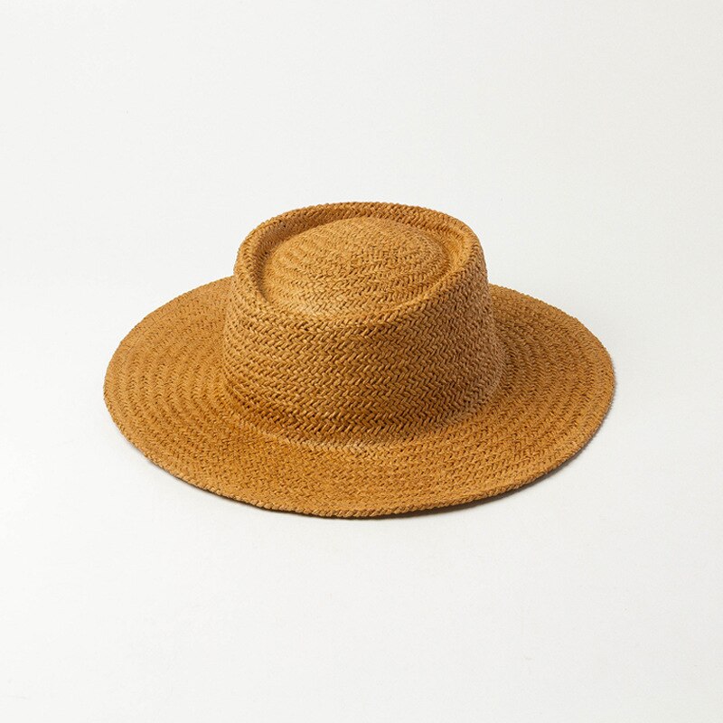 01912-hh7362a sommar handgjorda papper gräs fedoras keps män kvinnor fritid panama jazz hatt: 1