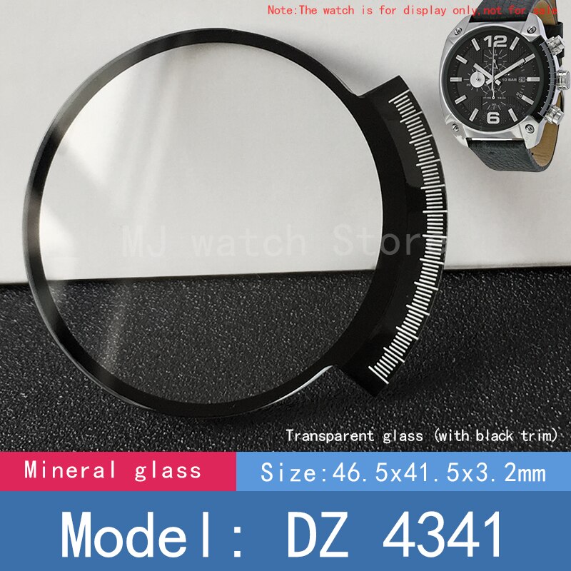 Mineral Kristall Uhr Glas für Diesel- DZ 4204 4296 4342 4462 4203 uhr Ersatz teile: DZ 4341 (Nein AR)