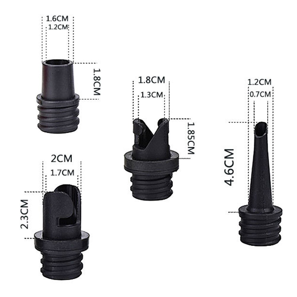 Stand Up Paddle Luft Kajak Nylon Sup Pumpe Adapter Reifen Kompressor Rudern 4 Düse Universal Befestigung Aufblasbare Boot