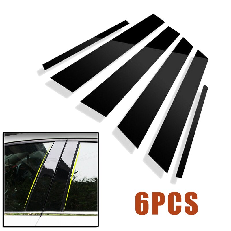 Black Window trim 6 pcs Truck Exterior Moulding 6pcs For Toyota Corolla