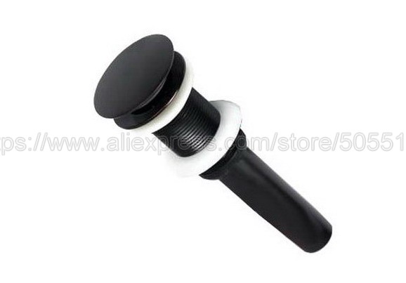 Modern Oil Rubbed Bronze Drains Basin Sink Finish Sink Vanity Pop Up Drain Without Overflow Bathroom Accessaraies zsd022