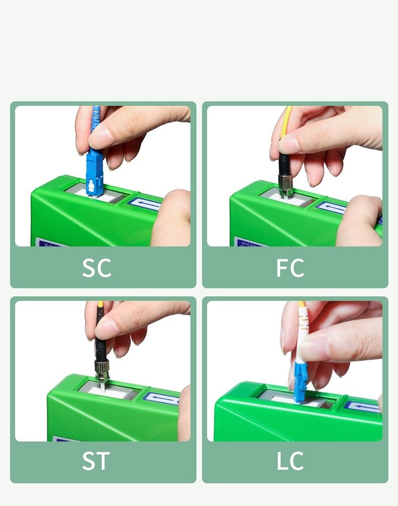 Limpiador de conectores de fibra óptica, caja de limpieza de KCC-55, Cassette, limpiador de Cassette, 500 veces