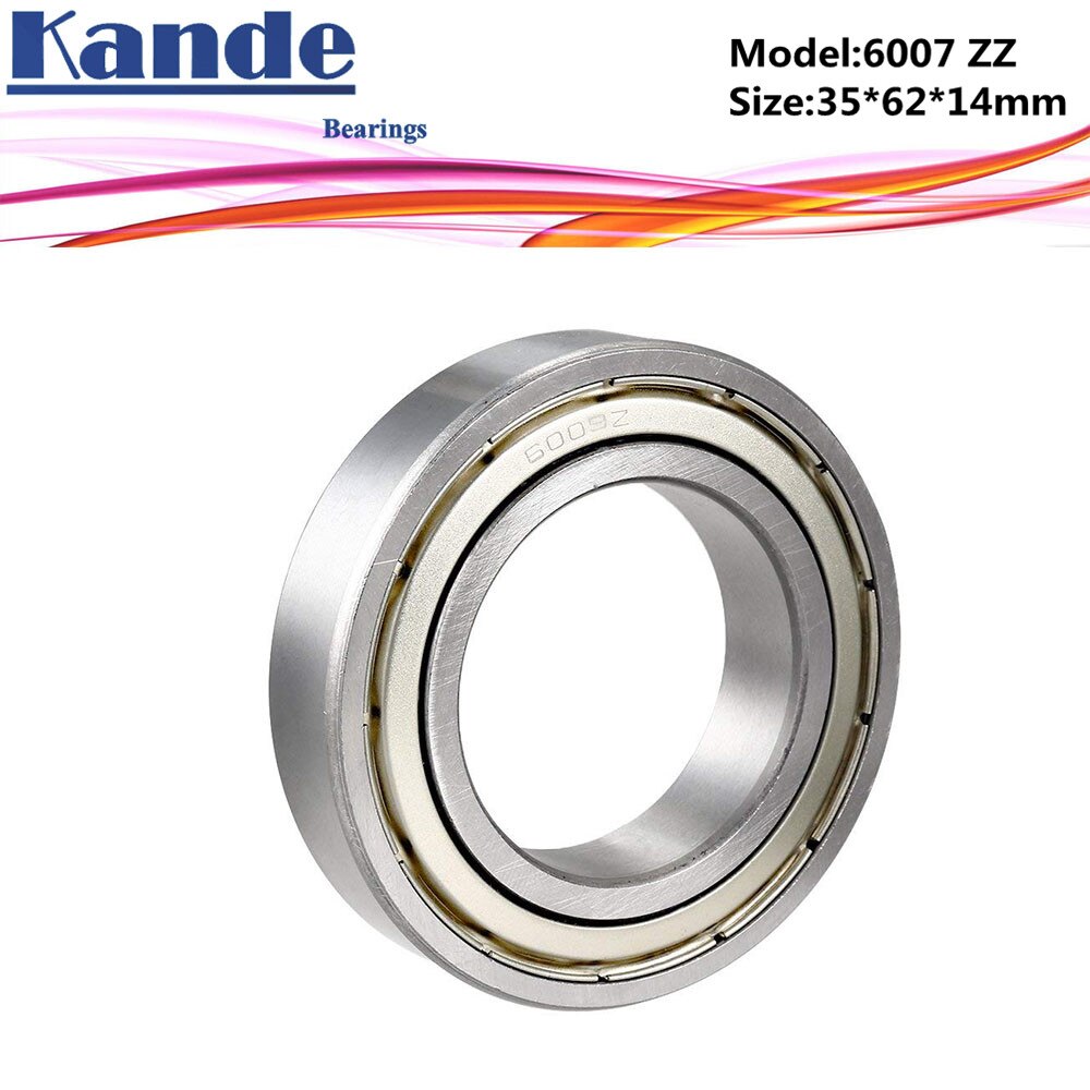 6007zz lager 2 st abec -5 6007 zz enkelradig spårkullager 6007-2z 35 x 62 x 14 mm