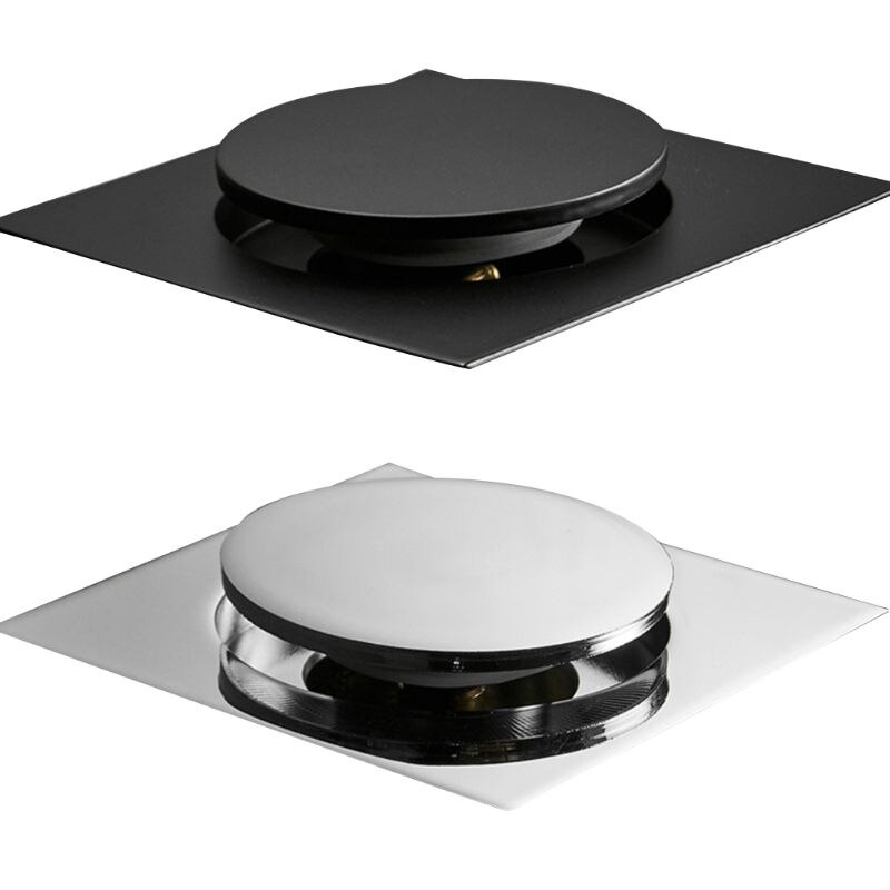 Metal Anti-odor Floor Drain Square Pop-Up Floor Drain Cover for Home Bathroom