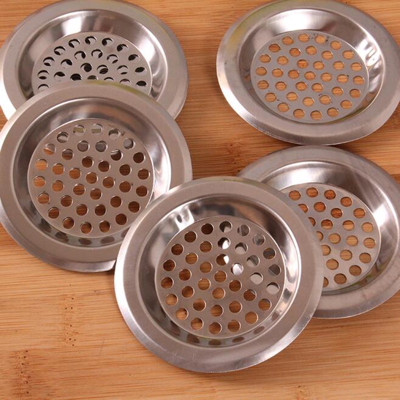Douche haar zeef Metalen Aanrecht Filter Riool Afvoer Douche Drain Haar Colanders Zeef Filter Badkamer Afvoerputje