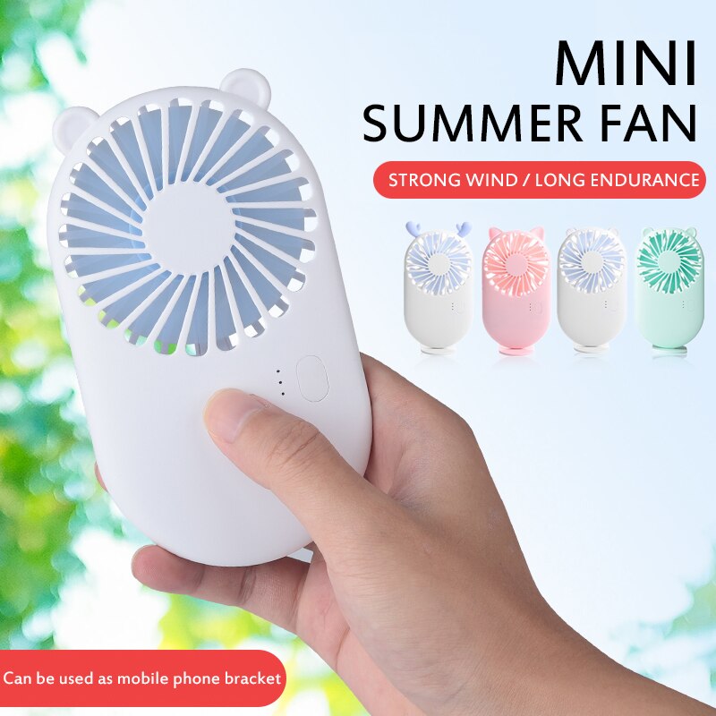 Mini USB Desktop Fan Portable 3 Mode Adjustable SummerCooling Fan Handheld Office Household Traveling Chargeable Fans TXTB1