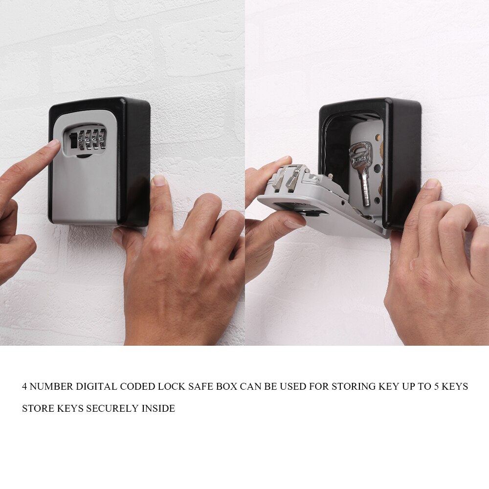 Ideal For Key Storage With A Large Storage Space Renovation B&b Password Key Box Storage Wall Key Safe Deposit Box