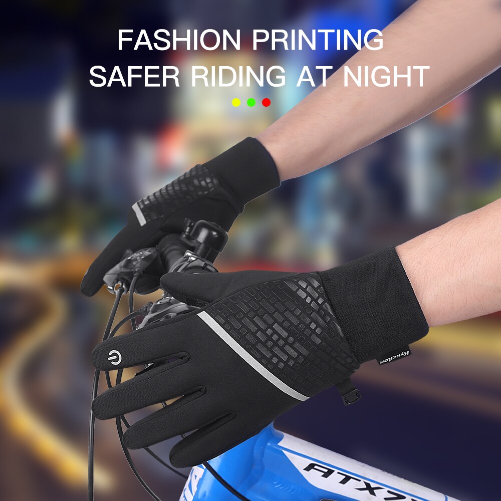 Kyncilor Winter Handschoenen Warm Touchscreen Volledige Vinger Fietshandschoenen Waterdichte Sport Handschoenen Bike Skiën Motorrijden