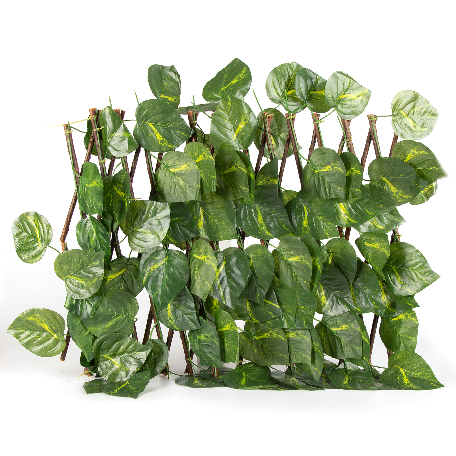 Retractable Artificial Garden Fence Expandable 40CM Faux lvy Privacy Fence Gardening Plant Wood Vines Climbing Frame Waterproof: Type 7