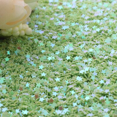 Pailetten 3mm Glitter Stars Sequins PVC Star Paillettes Sewing Craft DIY Scrapbooking Sequin Set Nail Art Confetti 10g: ab green