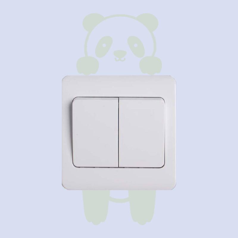 Leuke Panda Light Switch Sticker Glow in The Dark Cartoon Animal Muurtattoo Kids Kamers Kinderen Slaapkamer Jongen Meisje Thuis DIY Decor