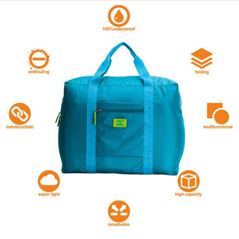 Sac de voyage pliable de grande capacité sac de rangement de voyage Portable pochette de bagage pliante en Polyester imperméable