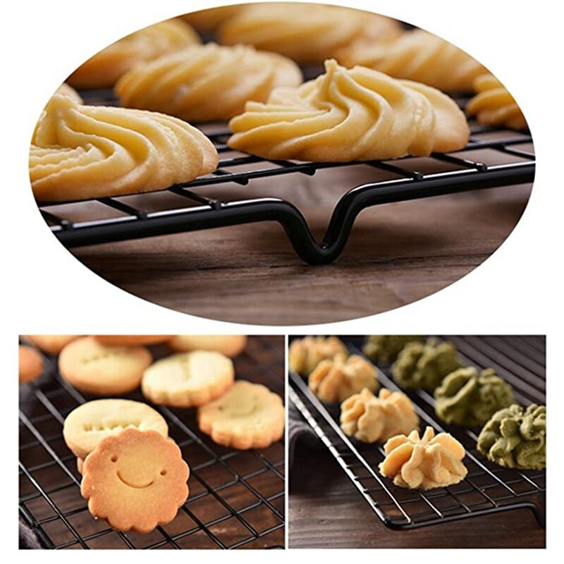 Cooling Baking Rack, Drying Wire Racks, Size 11 inchX10 inch,Thick Heavy Duty Commercial Grid Rack (3 Pack)