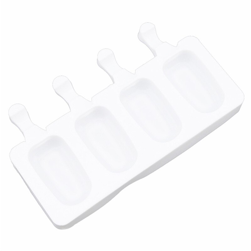 Homemade Food Grade Silicone Ice Cream Molds Ice Lolly Moulds Freezer Ice Cream Bar Molds With Popsicle Sticks Eco-Friendly