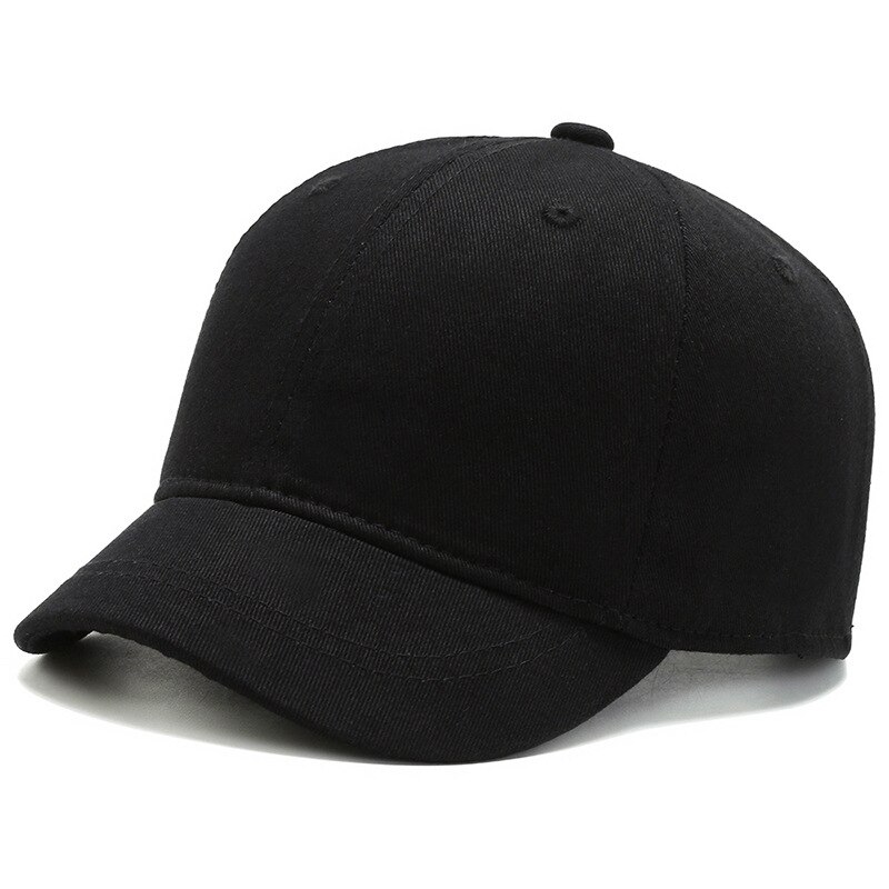 Summer Women Men Embroidered Letter M Baseball Cap Solid Snapback Short Brim Sunhat Outdoor Hip Hop Baseball Hats Casquette: Black Cap