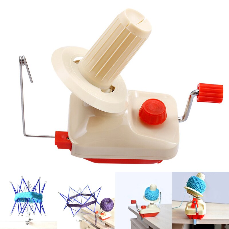 Thread Wool Winder Knitting Umbrella Wool Yarn String Winder Holder Hand Operated Skeins Line Crochet Stitch Craft Tool
