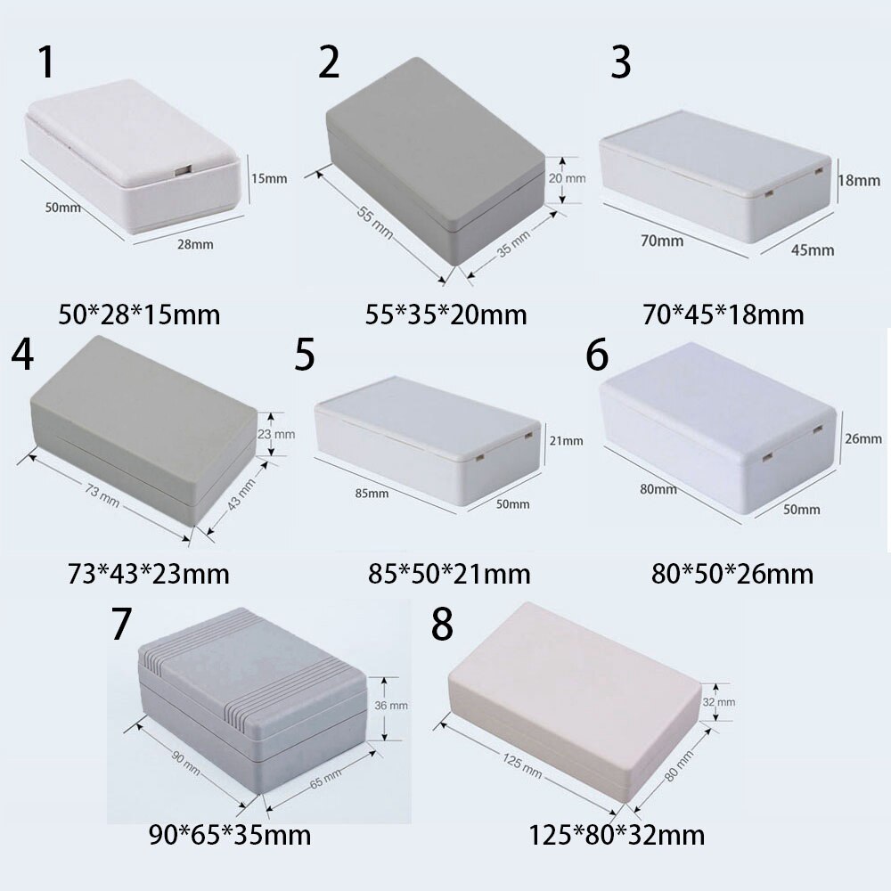 White Plastic Electric Enclosure Box Waterproof DIY Housing Instrument Case Electronic Project Box Power Tool