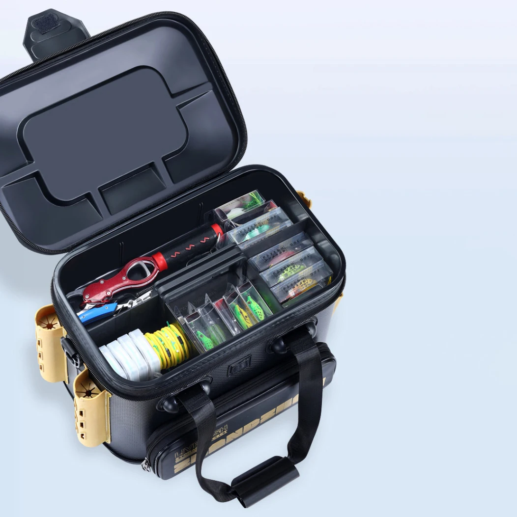 Barril de pesca, caja de peces vivos, anzuelo de pesca multifuncional EVA, caja de cuentas de parada, cubo de pesca grueso portátil de gran capacidad
