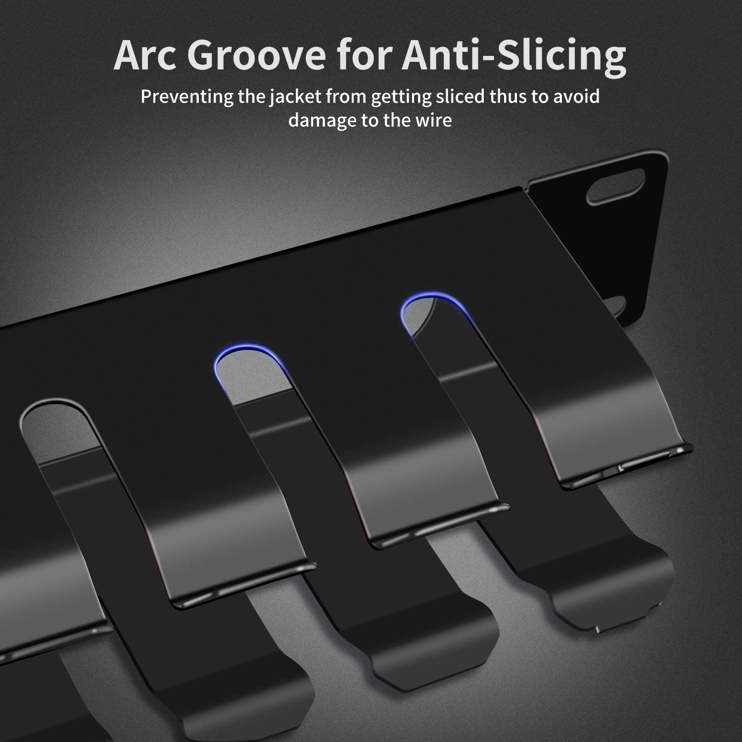 ZoeRax 1U 19Inch Rack Mount Cable Management- All Metal 24 Slot Horizontal Wire Manager Server Rack Mount Cable Organizer