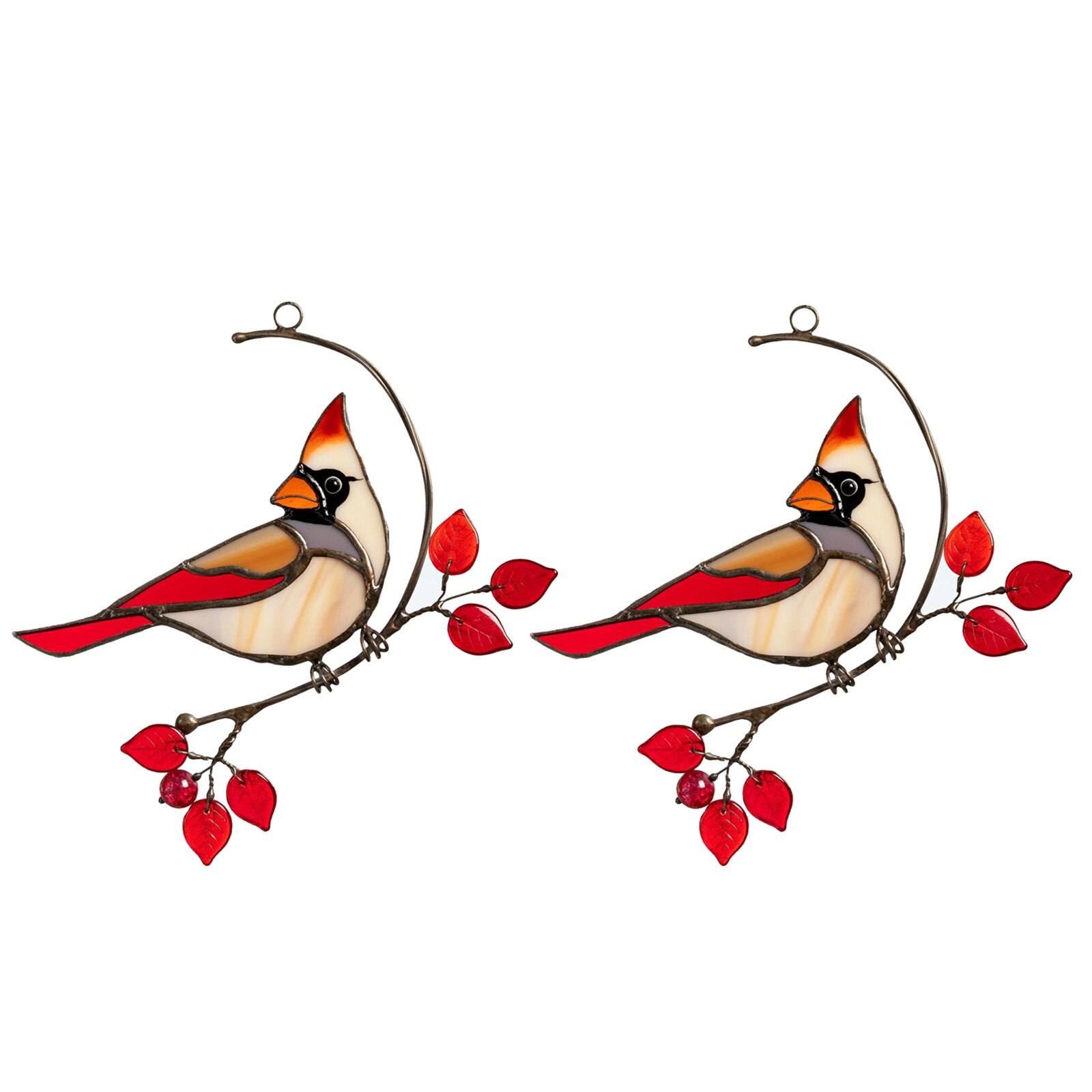 Acryl Vogel Wand Decor Indoor Wand Kunst Skulptur Hängen Fenster Handwerk Kette Hängen Ornament Home Garten Dekoration #36: M