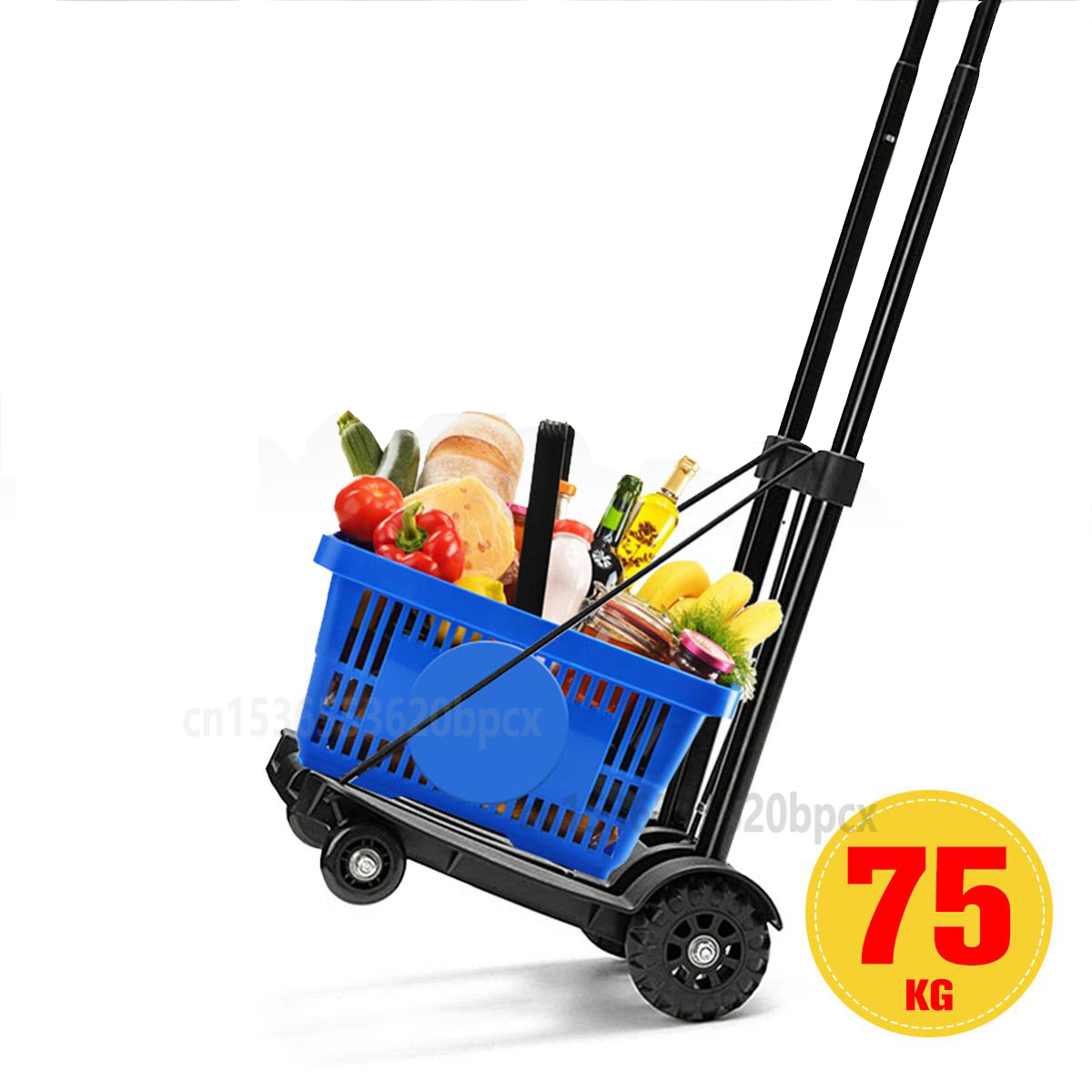 Garden Carts Yard Wagon Cart Lawn Utility Cart Outdoor Steel Heavy Duty Beach Lawn Yard Landscape bearing 75kg