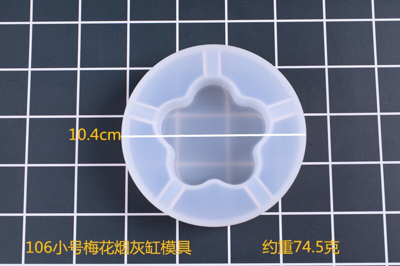 Spejl askebæger silikone skimmel krystal epoxy uv harpiks plast manuel blomsterbeholder blank poleret: 6