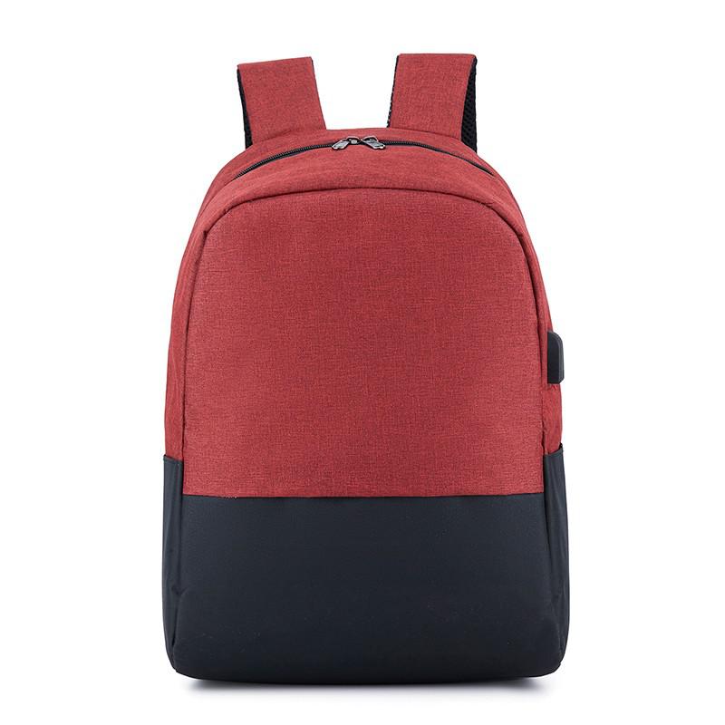 Oxford Waterproof Laptop Bagpack College Style School Bags Men's Travel Rucksack Korean Couple Bag Pack Mochila: Burgundy