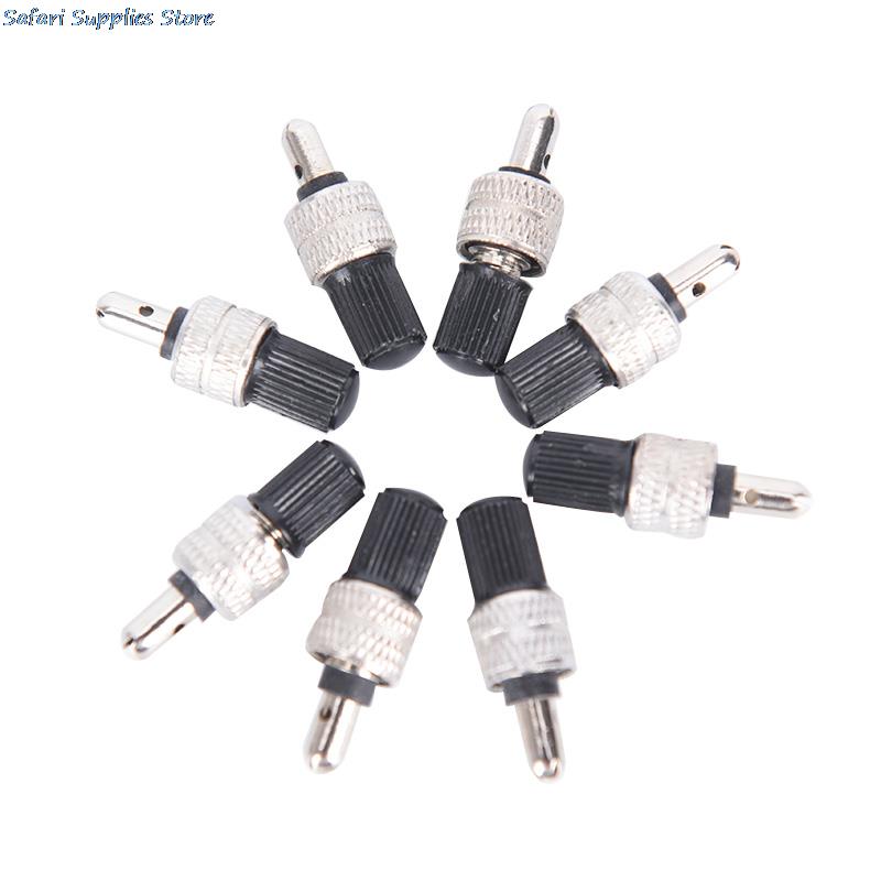 10pcs Vernikkeld Messing Bike Wheel Tire Ventiel met Cap Fiets Ventiel Ultralight Zinklegering MTB Mountain Road