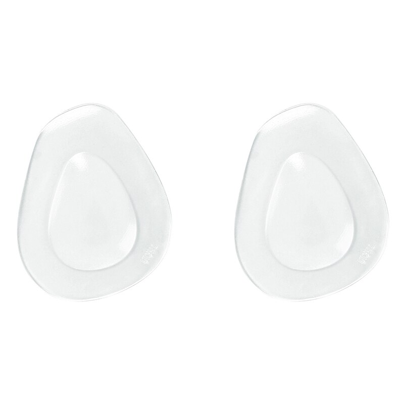 Plantillas de Gel de silicona antideslizantes para mujer, zapatos de tacón alto, sandalias, plantilla para aliviar el dolor en el antepié, talla media: Clear