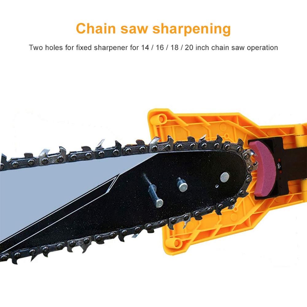 Chainsaw Teeth Sharpener Portable Sharpen Chain Saw Bar-Mount Fast Grinding Sharpening Chainsaw Chain Woodworking Tools