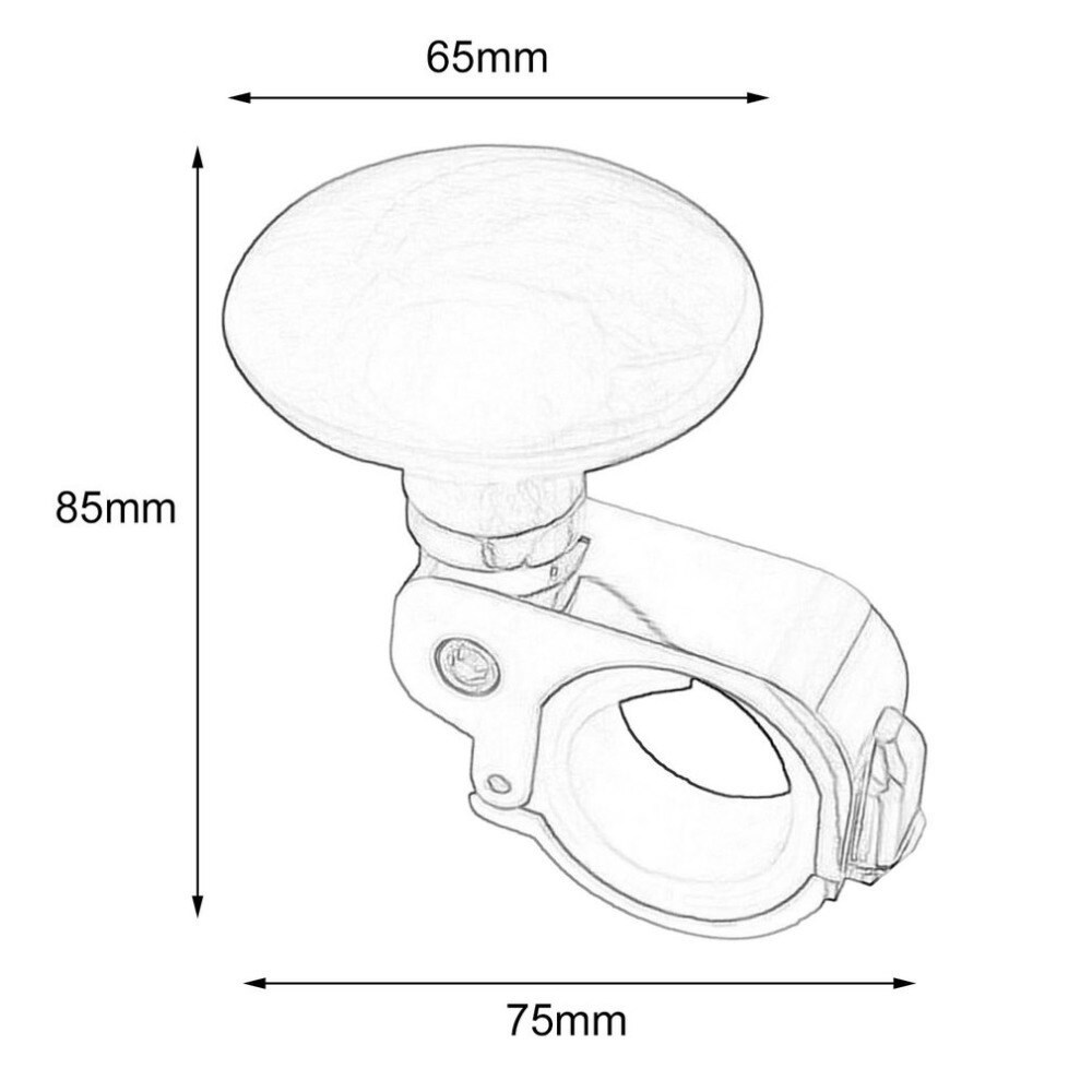 Novel2 Colors Platinum Power Handle Steering Wheel Metal Assisted Ball Booster Spin Knob Clamp Fit For Universal Cars